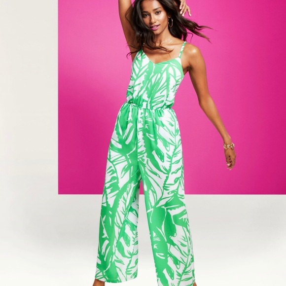 Lilly Pulitzer for Target Pants - Lily Pulitzer For Target Green Tropical Jumpsuit